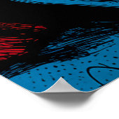 Surprised Woman in Pop Art ポスター (角)