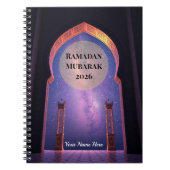 Surreal 3D Islamic Arch Night ノートブック (正面)