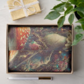 Surreal Alice In Wonderland Rabbit Hole Decoupage 薄葉紙 (ギフト)