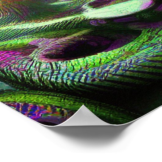 Surreal Alien World Psychedelic Lucid Dream ポスター (角)