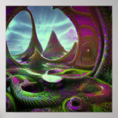 Surreal Alien World Psychedelic Lucid Dream ポスター (正面)