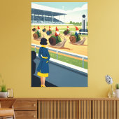 Surreal anthropomorphic animal キャンバスプリント (インサイチュ (リビング))