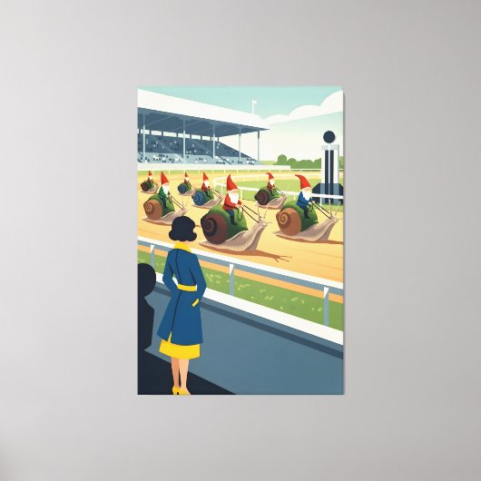 Surreal anthropomorphic animal キャンバスプリント (正面)