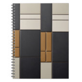 Surreal Architectural Labyrinth Abstract Spiral ノートブック (正面)