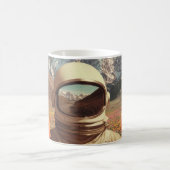 Surreal Astronaut In Flower Field コーヒーマグカップ (中央)