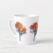 Surreal Autumn Fall Winter Tree Small Latte Mug - カフェラテマグ (左アングル)