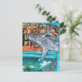 Surreal Bar Scene Whale of a Time  ポストカード (スタンド正面)