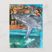 Surreal Bar Scene Whale of a Time  ポストカード (正面)