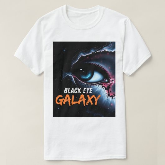 Surreal Black Eye Galaxy Cosmic Space Art T-Shirt Tシャツ (デザイン正面)