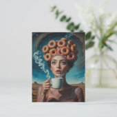 Surreal Breakfast donuts  ポストカード (スタンド正面)