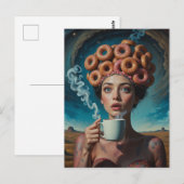 Surreal Breakfast donuts  ポストカード (正面/裏面)