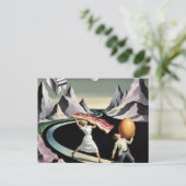 Surreal Breakfast People in the Mountains ポストカード (スタンド正面)