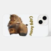 Surreal Capybara House Architecture Phone Case Case-Mate iPhoneケース (裏面 (横))