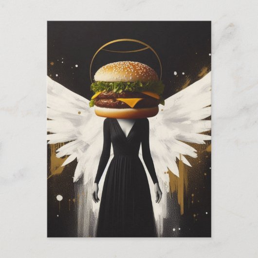 Surreal Cheeseburger Angel ポストカード (正面)
