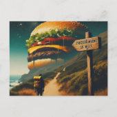 Surreal Cheeseburgers 25 Miles Away Hiking Trail ポストカード (正面)