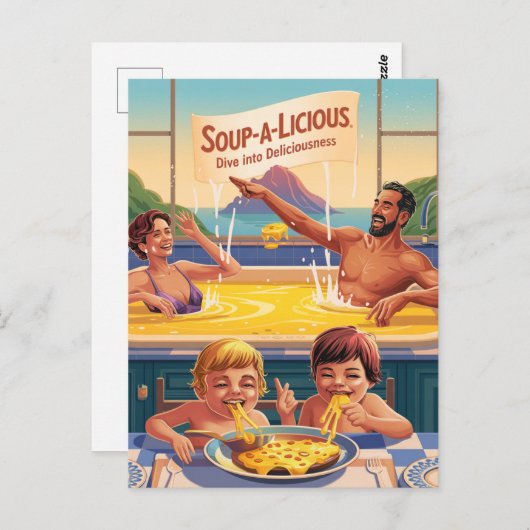 Surreal Cheesy Pool ポストカード (正面/裏面)