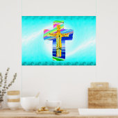 Surreal Christian Cross ポスター (キッチン)