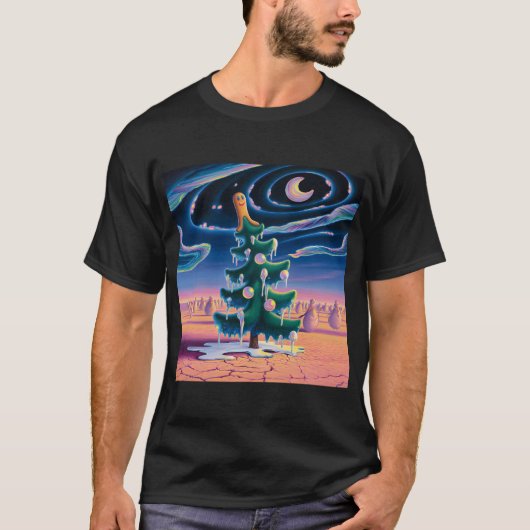 Surreal Christmas Tree with Gingerbread Topper Tシャツ (正面)