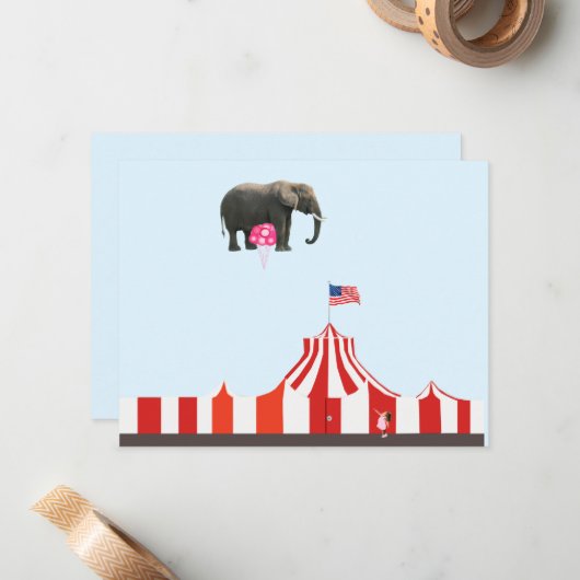 Surreal Circus Note Card ノートカード (正面/裏面インサイチュ)