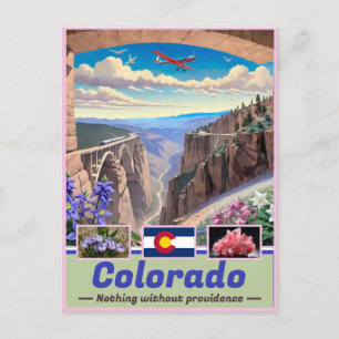 Surreal Colorado Essence:州エンブレムキープサケ ポストカード