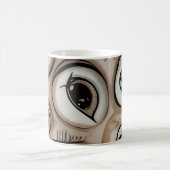 Surreal Creepy Eyes Horror Weirdcore Melting Flesh コーヒーマグカップ (中央)