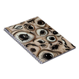 Surreal Creepy Eyes Horror Weirdcore Melting Flesh ノートブック