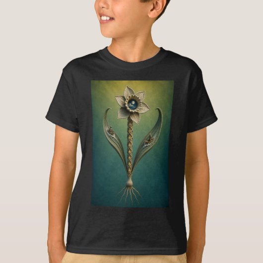 Surreal Daffodil Moonlight Fantasy T-Shirt Tシャツ (正面)