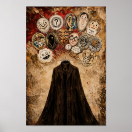 Surreal Dark Art Poster  I'm Slowly Forgetting You ポスター