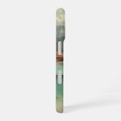 Surreal Desert and Lake with Goldfish iPhone 16ケース (右側面)