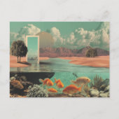 Surreal Doorway in Desert with Underwater ポストカード (正面)
