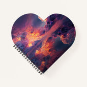 Surreal Dramatic Clouds With Fiery Sunset ノートブック (正面)