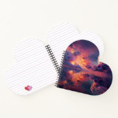 Surreal Dramatic Clouds With Fiery Sunset ノートブック (内部)