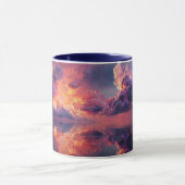 Surreal Dramatic Clouds With Fiery Sunset マグカップ (中央)