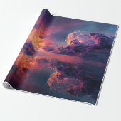 Surreal Dramatic Clouds With Fiery Sunset ラッピングペーパー (アンロールド)