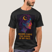 Surreal Dream Portrait Neon Art Tシャツ (正面)