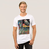 Surreal Dreamscapeの4つのビジョン トライブレンドTシャツ (正面全面)