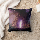 Surreal Enchanted Tree With Glowing Portal クッション (ブランケット)