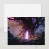 Surreal Enchanted Tree With Glowing Portal ポストカード (正面/裏面)