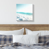 Surreal Ethereal Seafoam on Pristine Beach  キャンバスプリント (インサイチュ (寝室))