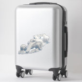 Surreal extra large vinyl sticker シール (スーツケース)