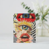 Surreal eyes and lips Postcard ポストカード (スタンド正面)