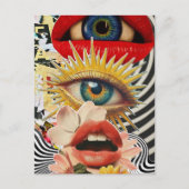 Surreal eyes and lips Postcard ポストカード (正面)