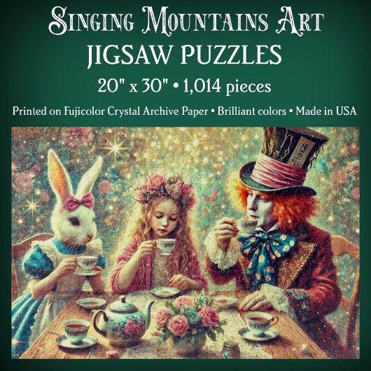 Surreal Fantasy Alice In Wonderland Tea Time ジグソーパズル