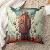 Surreal Fantasy Art Human and sculpture world クッション (ブランケット)