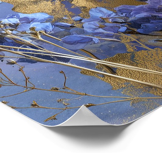 Surreal Fantasy Celestial Night Sky Wall Art ポスター (角)