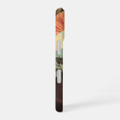 Surreal Female Portrait with Floral Elements iPhone 16ケース (右側面)