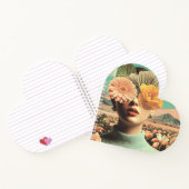 Surreal Female Portrait With Flowers Covering Eyes ノートブック (内部)