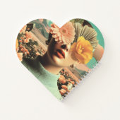 Surreal Female Portrait With Flowers Covering Eyes ノートブック (裏面)