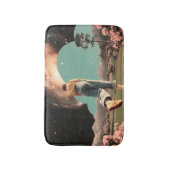 Surreal figure walking into galaxy gateway バスマット (正面縦)