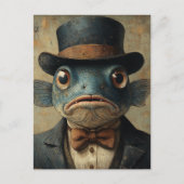Surreal Fish in a Suit ポストカード (正面)